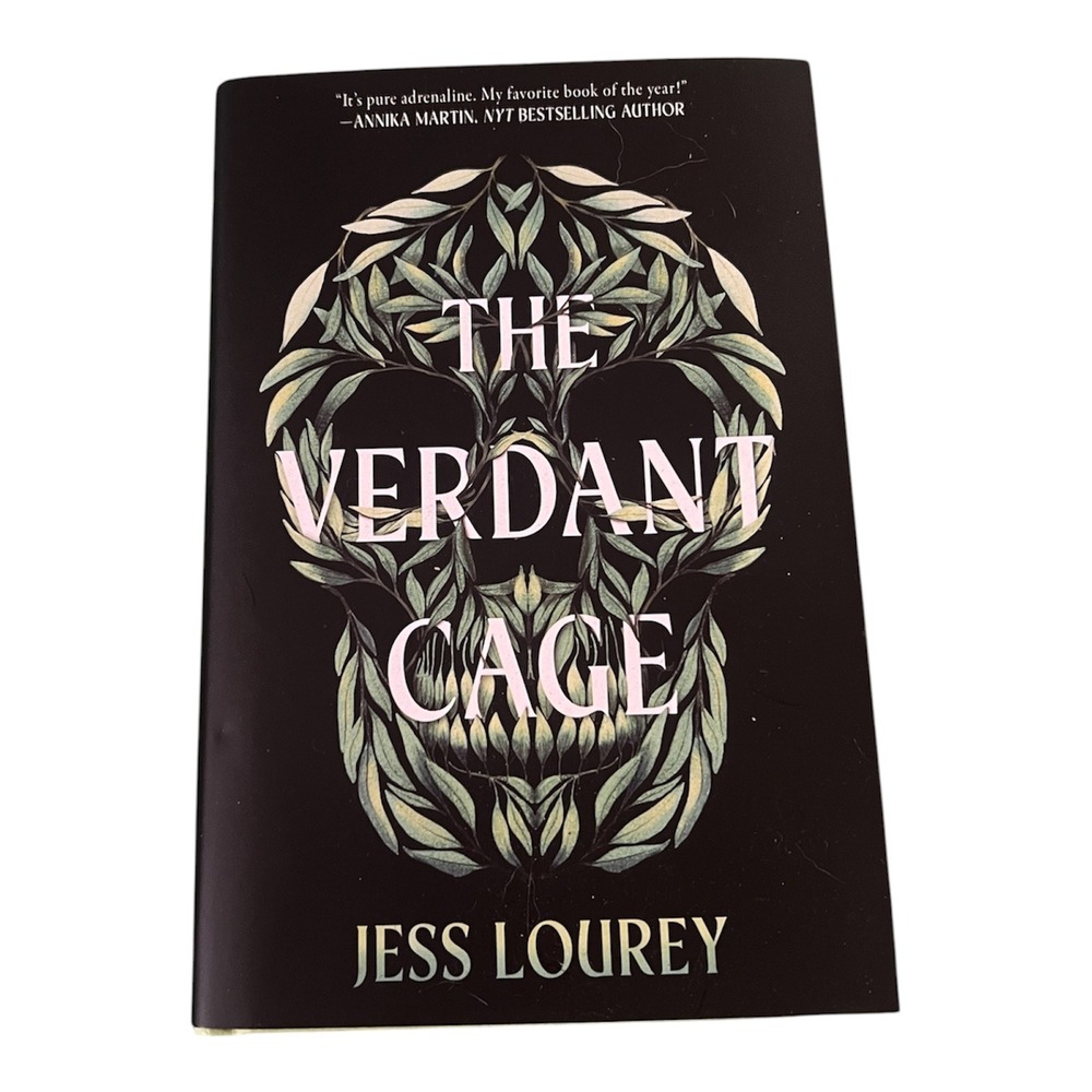 The Verdant Cage Jess Lourey Hardcover YA Thriller Stenciled Edges 9781682816455